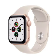Apple Watch SE GPS 40mm Gold Aluminium Case with Starlight Sport Band